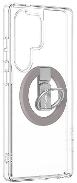 Etui AMAZINGthing Minimal Mag Case z pierścieniem magnetycznym i uchwytem ring magnetyczny do Samsung Galaxy S25 Ultra Transparent (4896238001768) - obraz 4