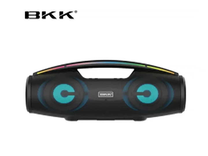 Колонка портативная BKK B100 Bluetooth с микрофоном, RGB-подсветкой и глубоким басом 20 Вт. - изображение 3