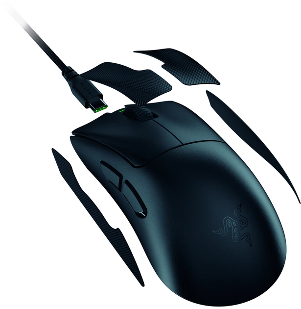 Razer DeathAdder V4 pro ブラック DeathAdder Razer V4 Pro 有線 / 2.4GHz ワイヤレス 両対応 e