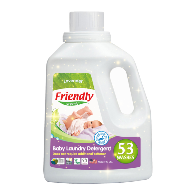 Органічний пральний засіб рідкий порошок-концентрат Friendly Organic лаванда 1,57 літрів (53 прання) - Фото 7 Органічний пральний засіб рідкий порошок-концентрат Friendly Organic лаванда 1,57 літрів (53 прання) - зображення 7