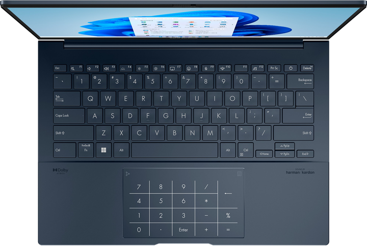 Laptop ASUS ZenBook 14 OLED UX3405CA-PZ060W (90NB14W3-M00220) Ponder Blue + firmowy pokrowiec - obraz 7