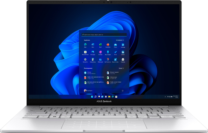 Laptop ASUS ZenBook 14 OLED UX3405CA-PZ086X (90NB14W4-M002W0) Foggy Silver + firmowy pokrowiec - obraz 2