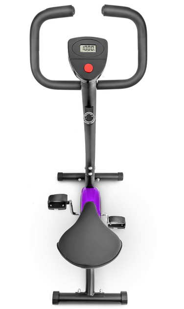 Велотренажер Hop-Sport HS-010H Rio фіолетовий. Механічний, до 120 кг, для дому, фітнесу - зображення 4
