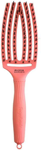 Щітка для волосся Olivia Garden Finger Combo Medium Peach (5414343018762) - зображення 1