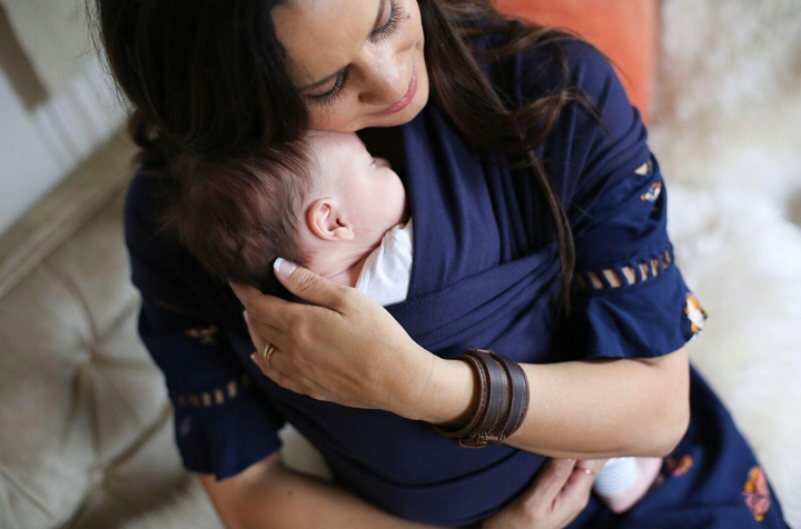 Слінг-шарф Boba Wrap Navy Blue (896921002649) - зображення 7