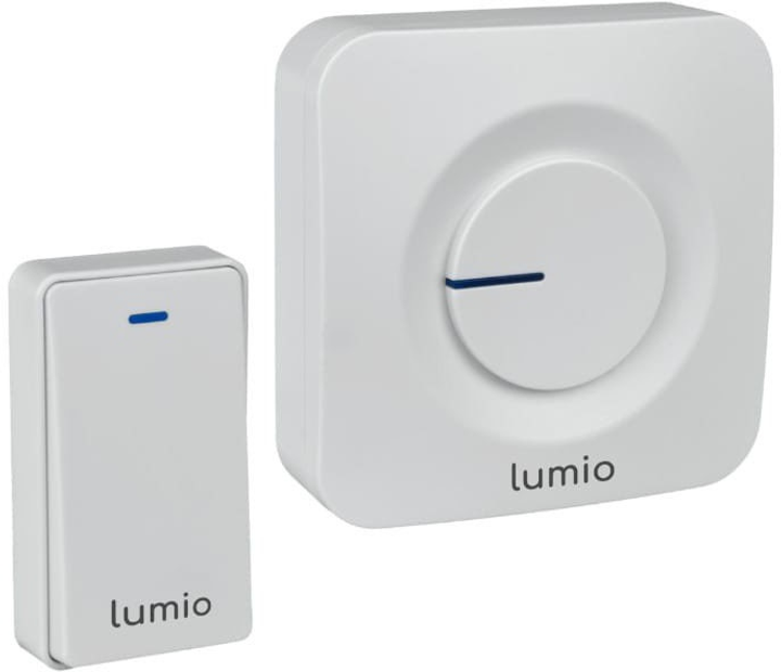 Dzwonek bezprzewodowy Lumio DB001W White (5350673903647) - obraz 2