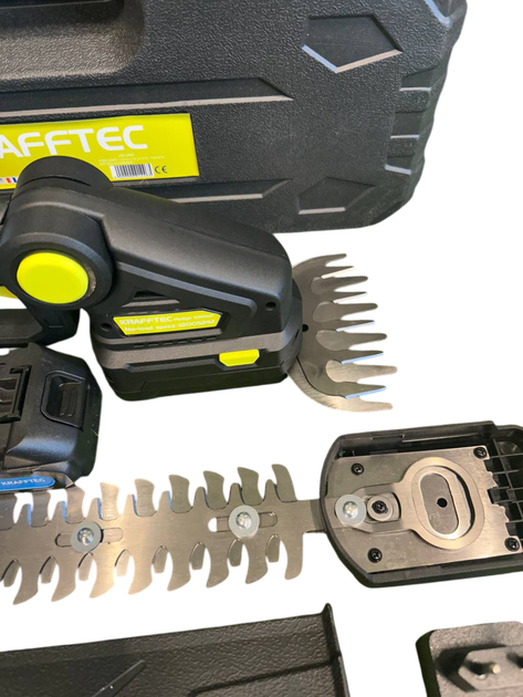Ножницы-кусторез аккумуляторный 48V/6AP 2 в 1 Krafftec Germany кусторез для обрезки кустов и газона с 2 насадками - изображение 2