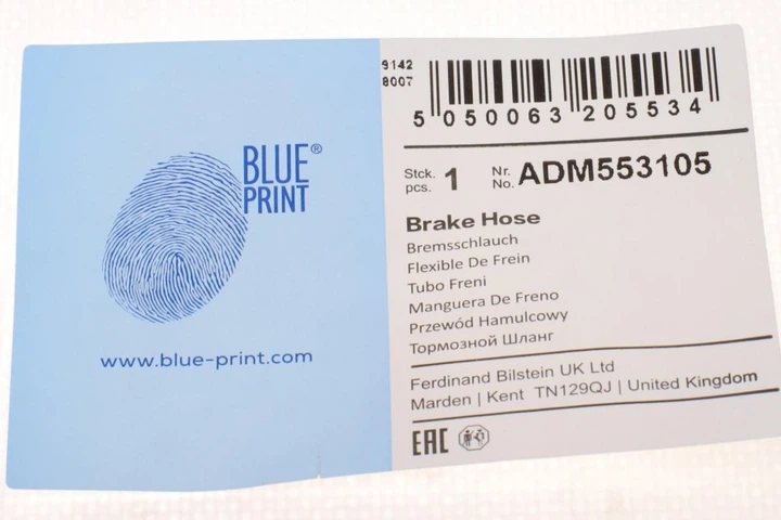Тормозной шланг BLUE PRINT ADM553105 Mazda 6 GJ6E43980B, GJ6E43980A - изображение 6