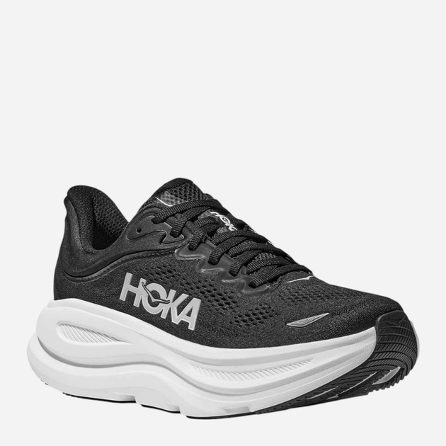 Жіночі кросівки для бігу HOKA ONE ONE Bondi 9 1162012-BWHT 42 (9.5US) Чорні (197634742564) - зображення 2