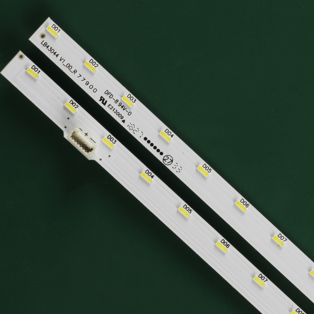 LED подсветка TV 43" inch 33-led 6V 465mm LB43044 V0_00_L V1_00_R T430HVF03.274.43T08.004-00 2шт. - изображение 2