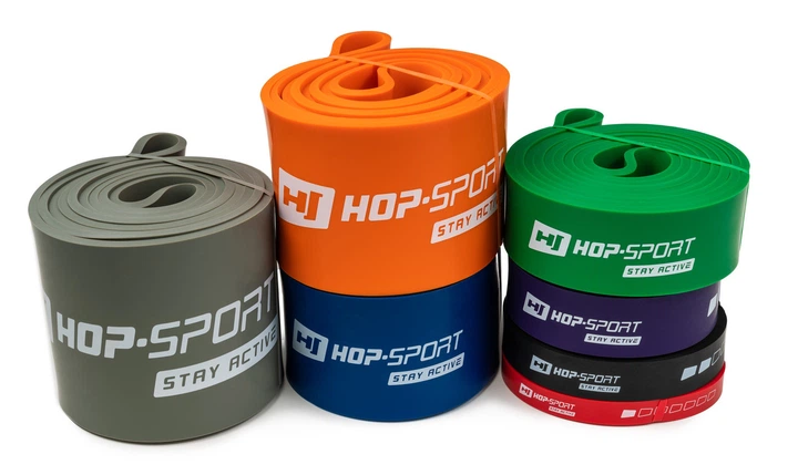 Эспандер-петля Hop-Sport 16-39 кг HS-L032RR фиолетовая для поддержки турник - изображение 13