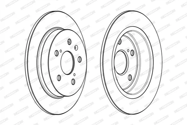 Тормозные диски FERODO DDF2067C Suzuki SX4, Swift 71768089, 71750932, 5561155L00 - изображение 2