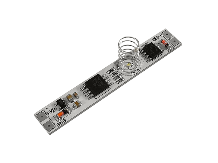 Сенсорний димер для профілю LED М296.3A-10W з функцією пам'яті 5А пружина 10мм білий світлодіод - зображення 1