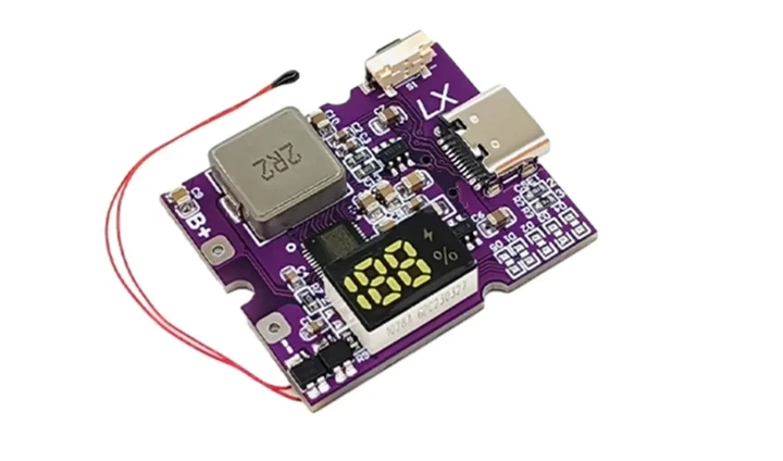 Модуль быстрой зарядки QC4+PD3.0, 22.5Вт, 5А, QC4+/QC4/QC3.0/QC2.0, Type-C c дисплеем - Фото 3 Модуль быстрой зарядки QC4+PD3.0, 22.5Вт, 5А, QC4+/QC4/QC3.0/QC2.0, Type-C c дисплеем - изображение 3