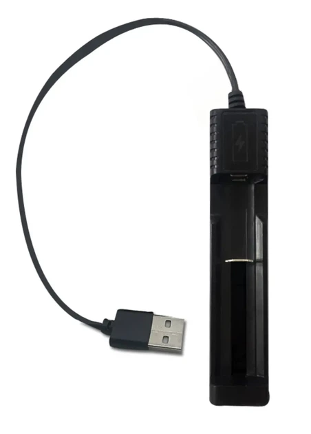 USB зарядное устройство 1 слот, для аккумуляторов 18650, 26650, 14500 и прочих - Фото 1 USB зарядное устройство 1 слот, для аккумуляторов 18650, 26650, 14500 и прочих - изображение 1