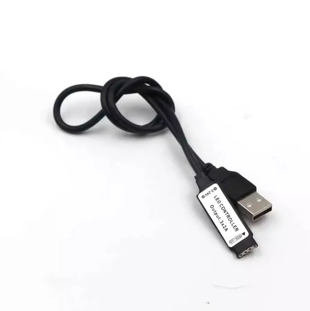 USB-контроллер RGB для LED-ленты, контроллер для светодиодной ленты, диммер, 5-24В, 6А, 24-кнопочный, 1 метр - изображение 2