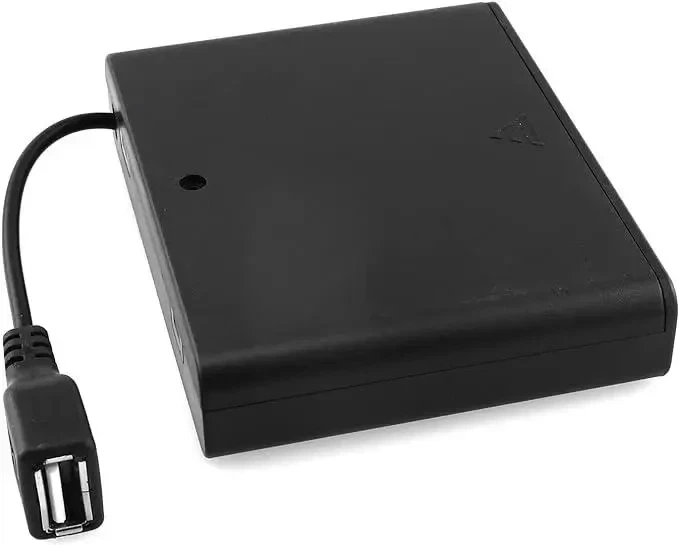 Акумуляторний/батарейний відсік на 6 х АА з кришкою та USB-мама - Фото 2 Акумуляторний/батарейний відсік на 6 х АА з кришкою та USB-мама - зображення 2