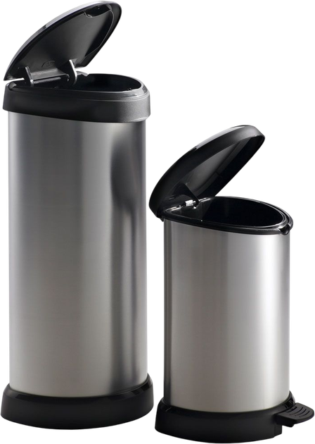 Kosz na śmieci Curver Deco srebrny 15 l (3253922120005) - obraz 7
