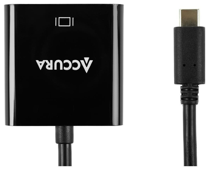 Адаптер Accura USB-C - HDMI M/F 0.15m Black (5904726952634) - зображення 2