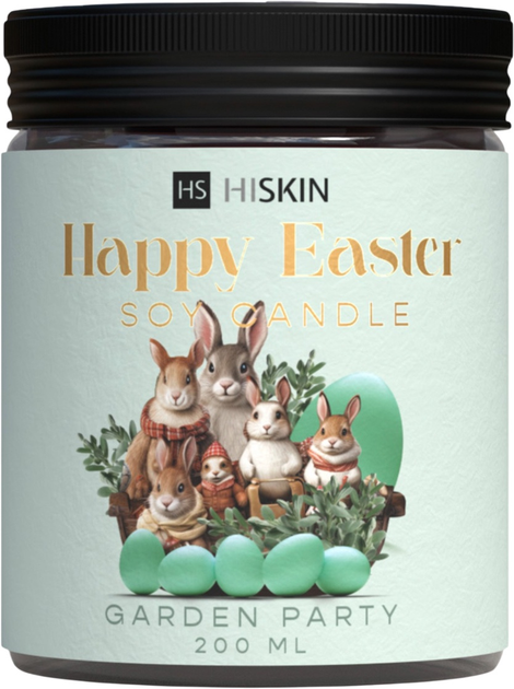 Набір соєвих свічок HiSkin Happy Easter Chocolate Eggs 200 мл + Garden Party 200 мл + Bunny Kisses 200 мл (5905359806943) - зображення 4