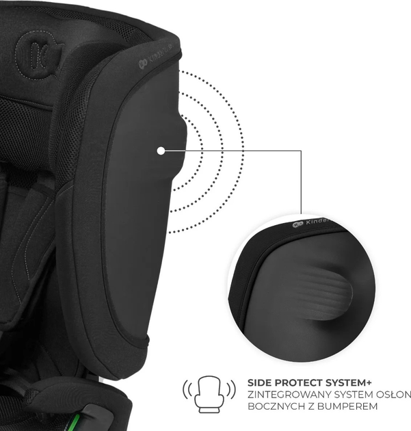 Fotelik samochodowy Kinderkraft Fix2Go i-Size Black (KCFI2GO0BLK0000) - obraz 9