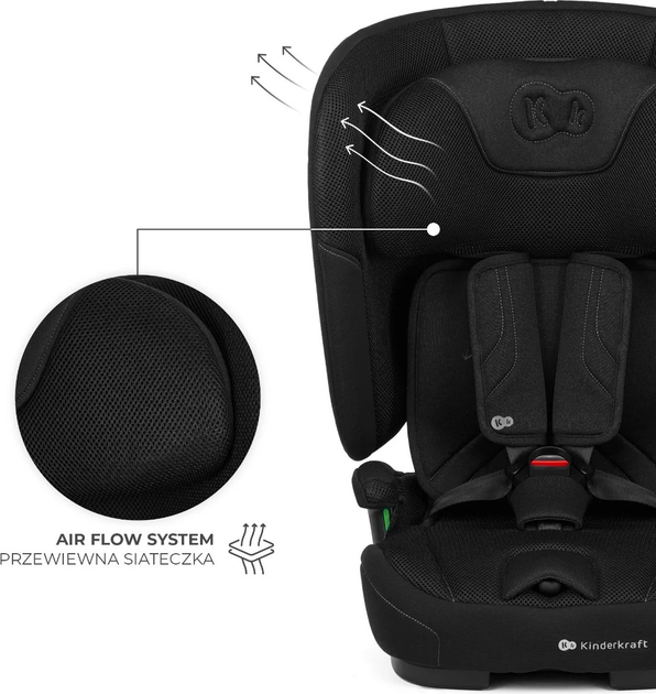 Fotelik samochodowy Kinderkraft Fix2Go i-Size Black (KCFI2GO0BLK0000) - obraz 10