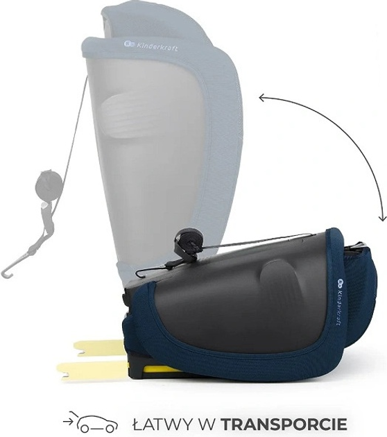 Автокрісло Kinderkraft Fix2Go i-Size Navy (KCFI2GO0NAV0000) - зображення 5