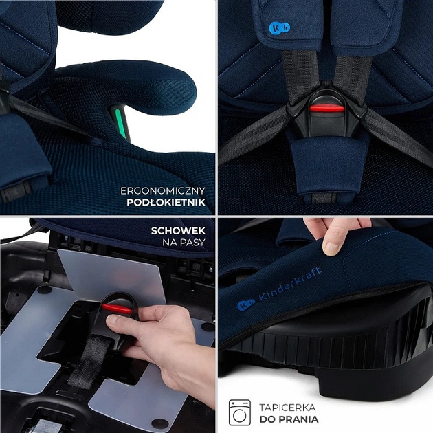 Автокрісло Kinderkraft Fix2Go i-Size Navy (KCFI2GO0NAV0000) - зображення 11