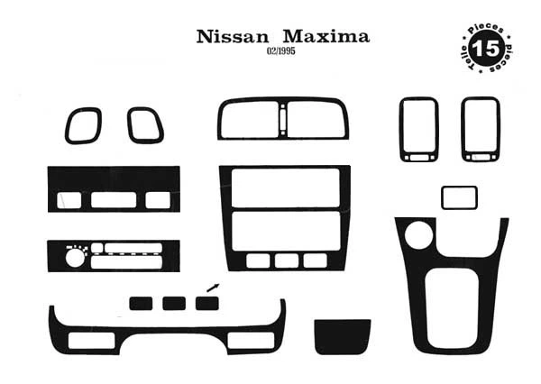 Накладки на Панель Приборов Дерево для Nissan Maxima 1995–2000 гг - Фото 2 Накладки на Панель Приборов Дерево для Nissan Maxima 1995–2000 гг - изображение 2