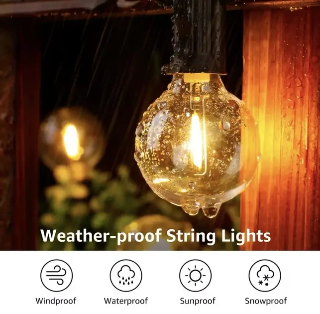 Вулична ретрогірлянда 10 м 15 LED-лампочок у комплекті - зображення 5