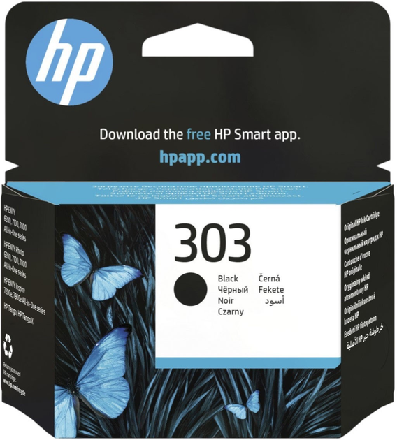 Тонер-картридж HP 303 T6N02AE Instant Ink Black (0193015336414) - зображення 1