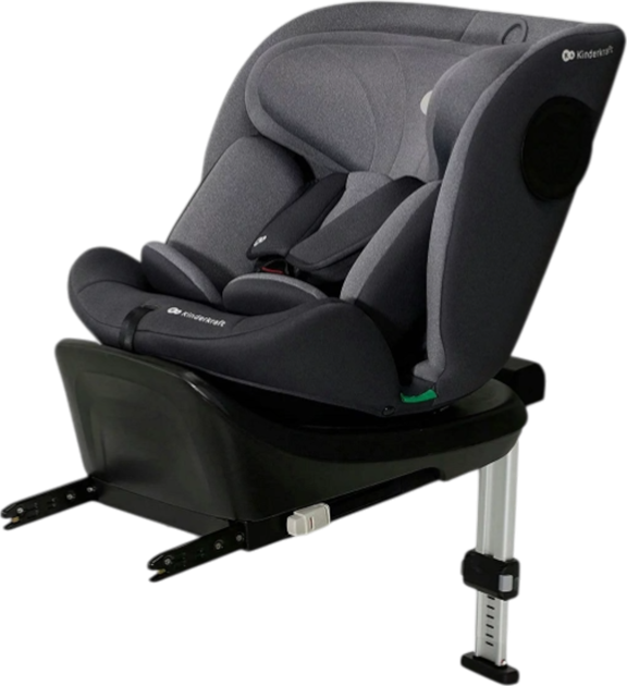 Fotelik samochodowy Kinderkraft I-360 i-Size Grey (KCI36000GRY0000) - obraz 1