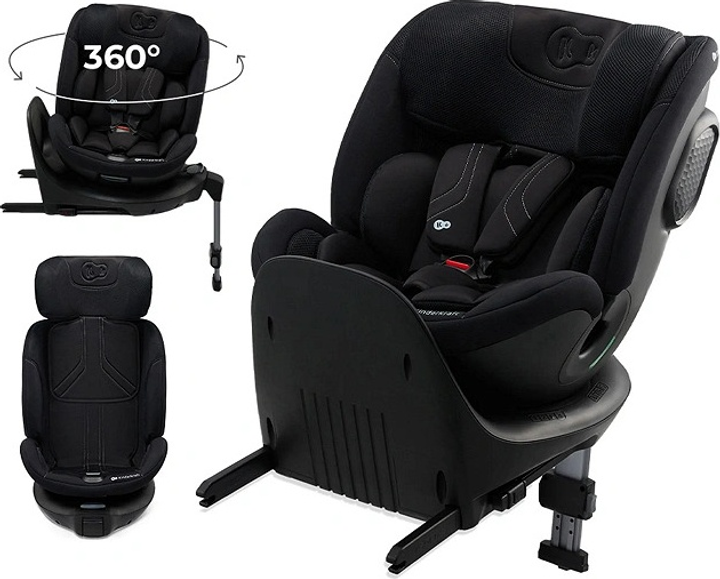 Fotelik samochodowy Kinderkraft XRIDER 2 i-Size Black (KCXRID02BLK0000) - obraz 2