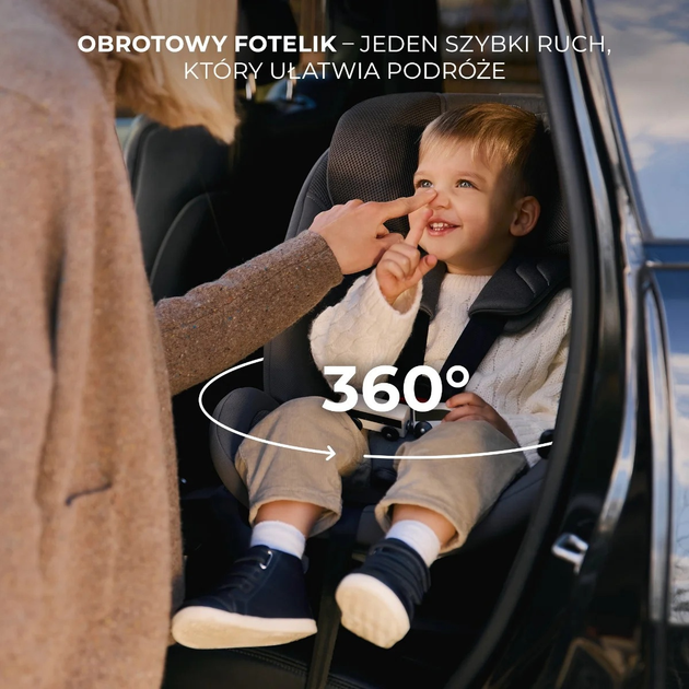 Fotelik samochodowy Kinderkraft XRIDER 2 i-Size Black (KCXRID02BLK0000) - obraz 11