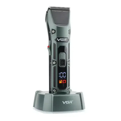 Акумуляторна машинка для стрижки VGR V-696 Professional 4 led display - зображення 3