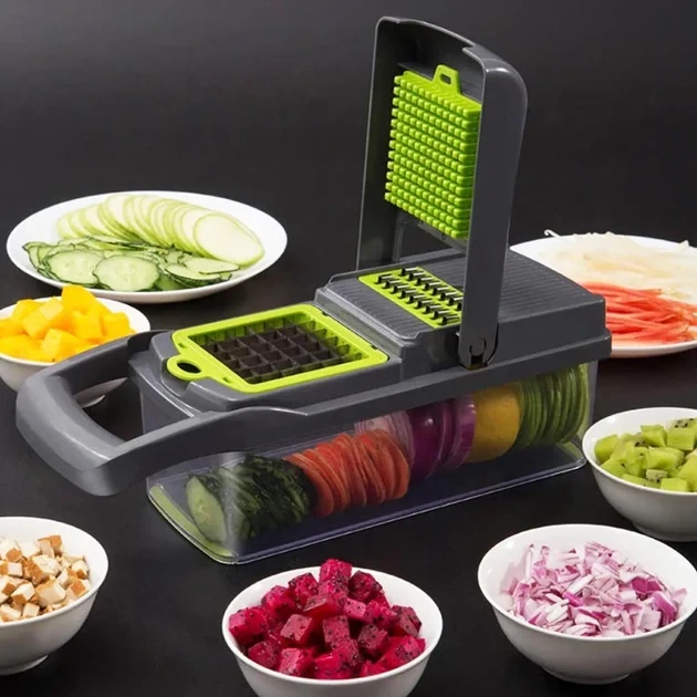 Мультислайсер ручний Kitchen Ideas Veggie Slicer HA-347 14в1 ...