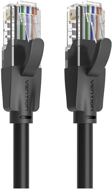 Patchcord Vention Cat 6 UTP 5 m Black (6922794741089) - obraz 1
