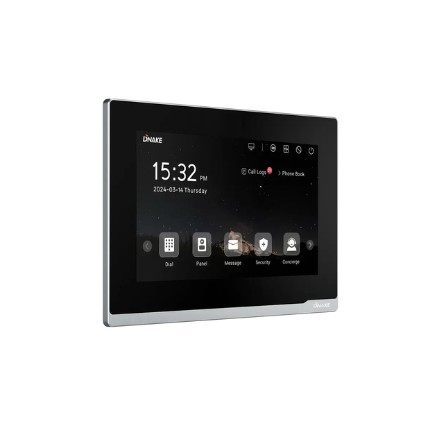 IP видеодомофон Dnake E216 Black, экран 7" - изображение 3