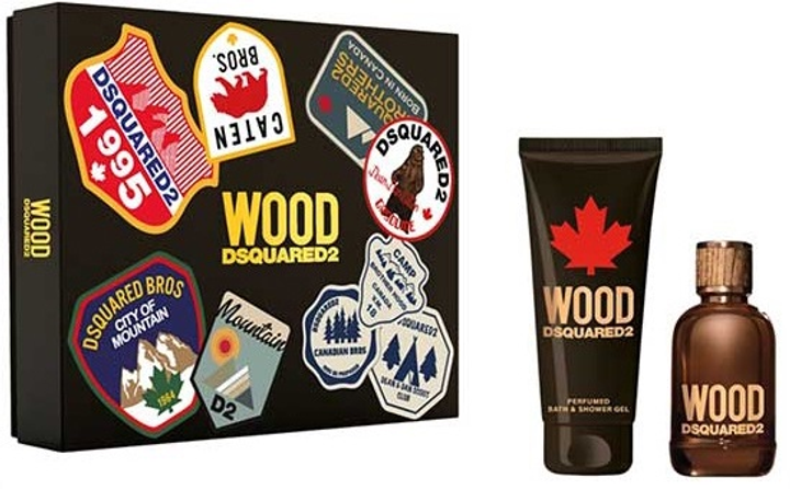 Zestaw meski Dsquared2 Wood Pour Homme Woda toaletowa 100 ml + Zel pod prysznic 150 ml (8011003862726) (955555908038290) - Outlet - obraz 1