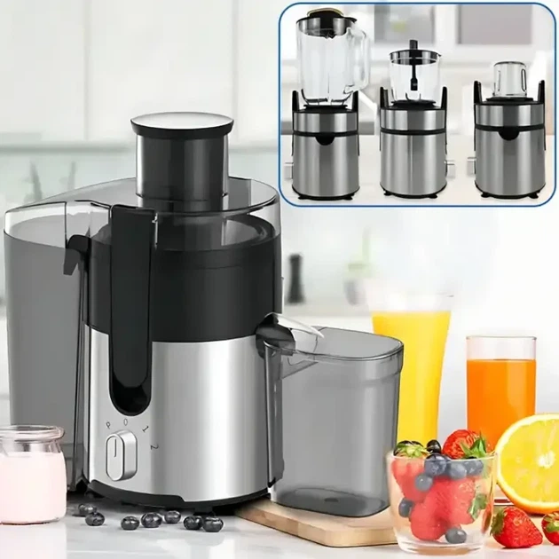 Соковижималка електрична Zepline ZP-122 4в1 блендер, міміксер, кавомолка 3000 Вт - зображення 3