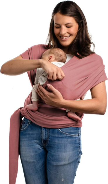 Chusta do noszenia dziecka Boba Wrap Pink (817579015133) - obraz 1