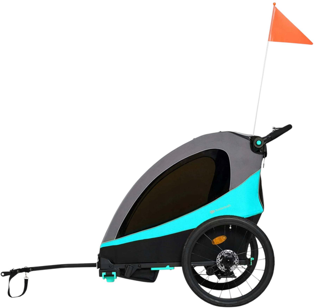 Велосипедний причіп KinderKraft 3 в 1 Nava Blue (KSNAVA00BLU0000) (5902533926961) - зображення 2