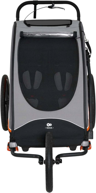 Przyczepka rowerowa KinderKraft 3 w 1 Nava Orange (KSNAVA00ORA0000) (5902533926978) - obraz 6
