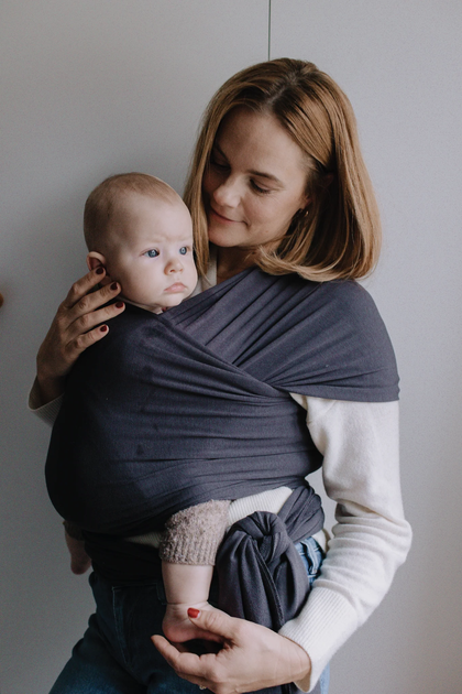 Слінг-шарф Boba Serenity Wrap Charcoal (817579015140) - зображення 2