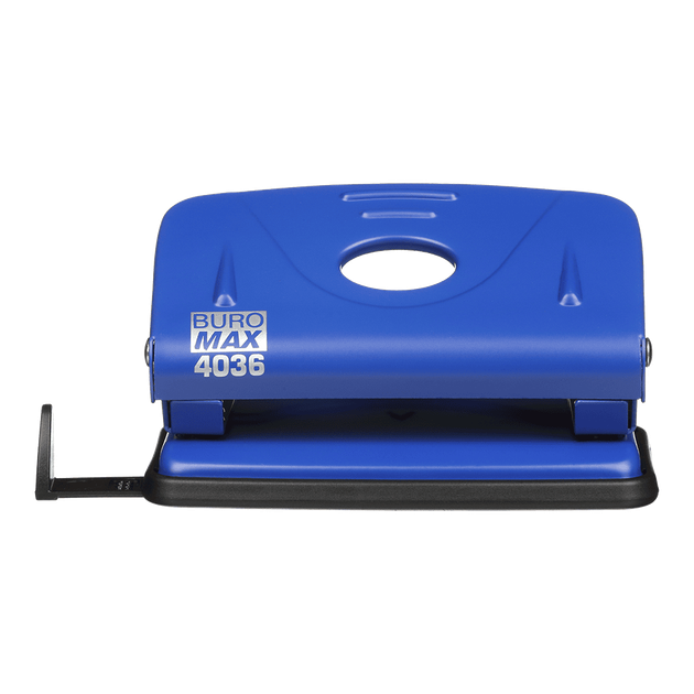 Дырокол с линейкой Buromax 10 листов Синий (BM.4036-02) - изображение 3