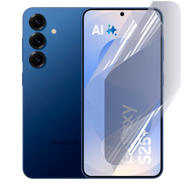 Плёнка гидрогелевая для Samsung Galaxy S25 Plus (SM-S936B) глянцевая противоударная прозрачная - Фото 1 Плёнка гидрогелевая для Samsung Galaxy S25 Plus (SM-S936B) глянцевая противоударная прозрачная - изображение 1