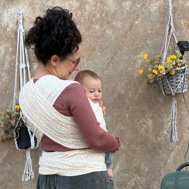 Chusta do noszenia dziecka Boba Serenity Wrap Sand Oat Meadow (817579015003) - obraz 7