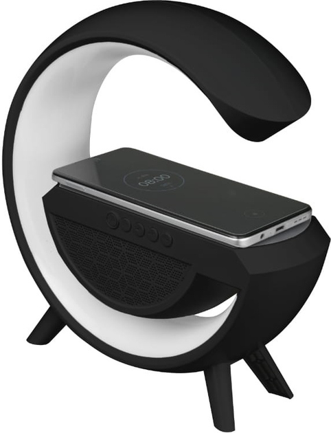 Głośnik przenośny DPM DTL301B LED RGB Bluetooth z ładowarką indukcyjną Czarny (5906881230756) - obraz 6