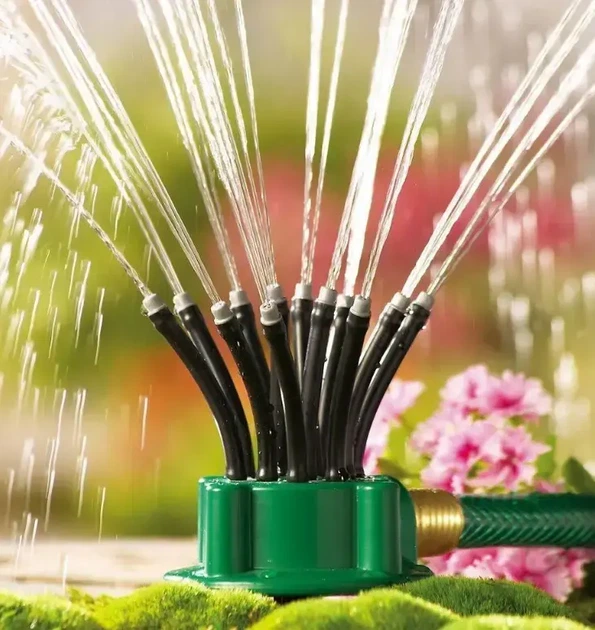 Умная система полива распылитель Multifunctional Water Sprinkler 360 градусов шип для крепления переходник для шланга - Фото 5 Умная система полива распылитель Multifunctional Water Sprinkler 360 градусов шип для крепления переходник для шланга - изображение 5