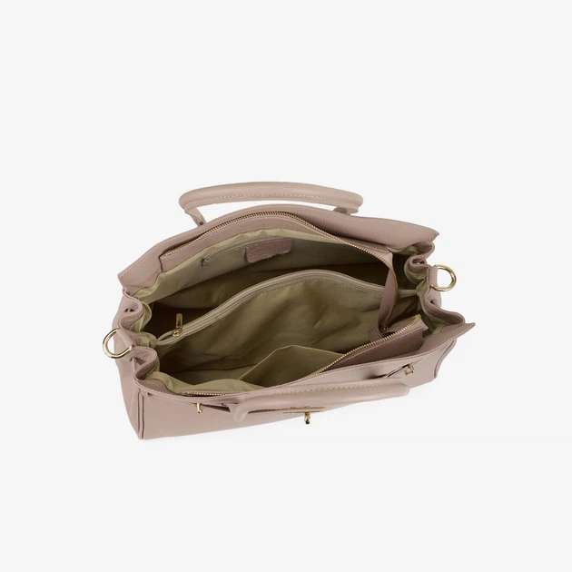 Сумка женская кожаная тоут большая Regina Notte Tote 4020 Пудровый - Фото 4 Сумка женская кожаная тоут большая Regina Notte Tote 4020 Пудровый - изображение 4